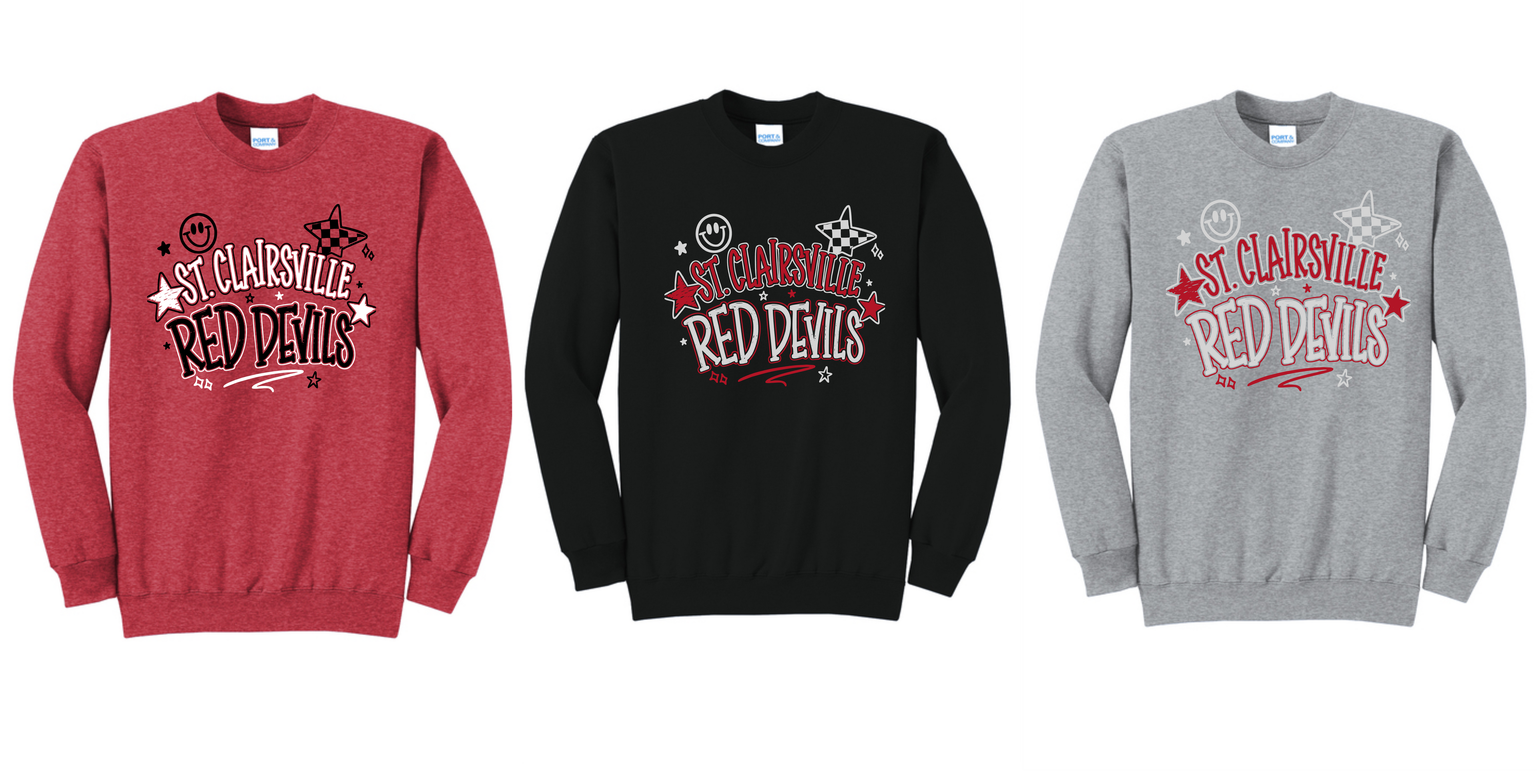 Crewneck Sweatshirt Port & Co-C